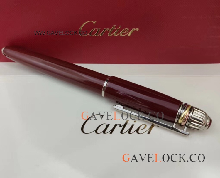Luxury Copy Cartier Pasha Rollerball Pen - Red Resin